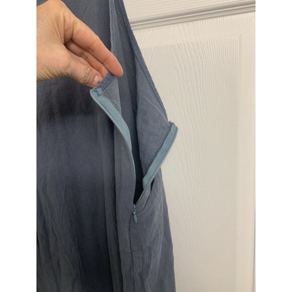 Womans Wide Leg Jumpsuit 100% Cotton Size XXL Sage - Picture 4 of 7